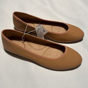 Nude Ballet Flats Womens 9 Comfort Old Navy